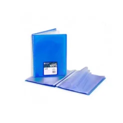 Carpeta Carchivo Archivex Star Escaparate con 40 fundas Espiral Din A4 Azul