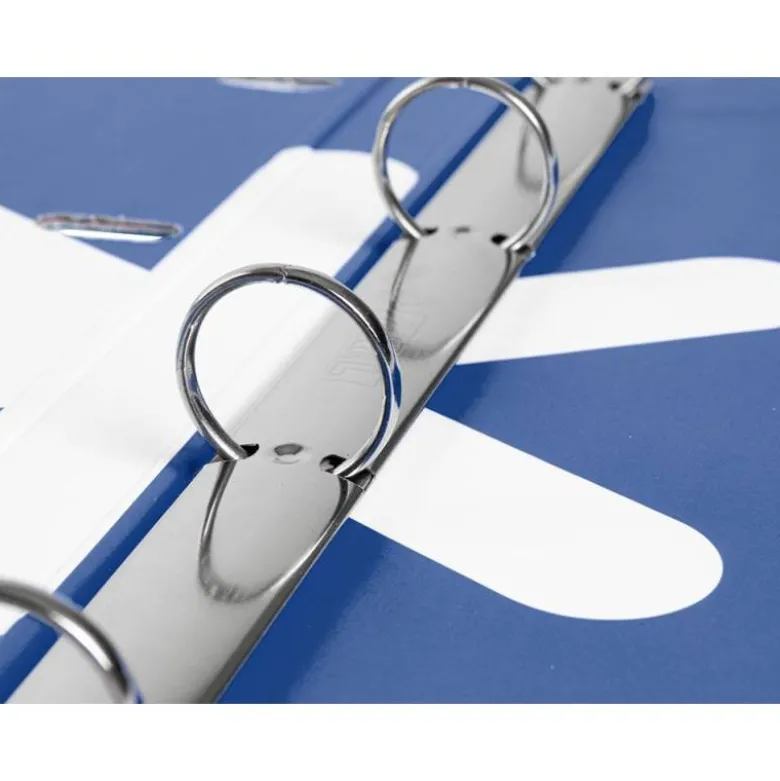 CARPETA CON RECAMBIO 4 ANILLAS 25MM LIDERPAPEL ANTARTIK DIN A4 COLOR AZUL CARTON FORRADO