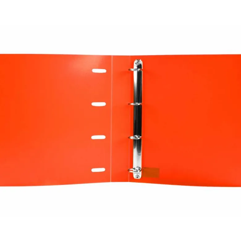 CARPETA CON RECAMBIO 4/40 MM LIDERPAPEL DIN A4 CUADRO 5MM COLOR NARANJA POLIPROPILENO