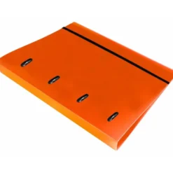 CARPETA CON RECAMBIO 4/40 MM LIDERPAPEL DIN A4 CUADRO 5MM COLOR NARANJA POLIPROPILENO