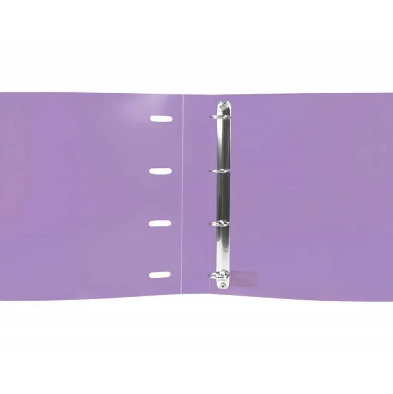 CARPETA CON RECAMBIO 4/40 MM LIDERPAPEL DIN A4 CUADRO 5MM COLOR LILA POLIPROPILENO