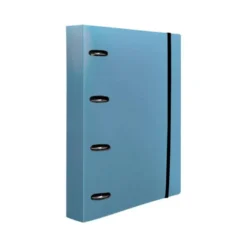 CARPETA CON RECAMBIO 4/40 MM LIDERPAPEL DIN A4 CUADRO 5MM COLOR AZUL POLIPROPILENO