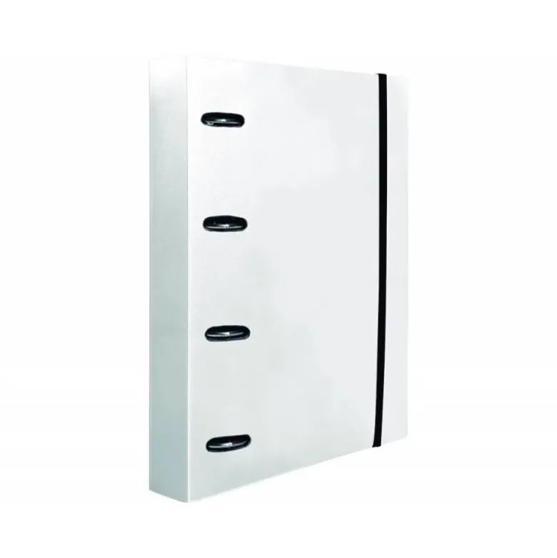 CARPETA CON RECAMBIO 4/40 MM LIDERPAPEL DIN A4 CUADRO 5MM COLOR BLANCO POLIPROPILENO