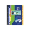 CARPETA CON RECAMBIO OXFORD EBINDER SCHOOL DIN A4+ 4 ANILLAS 35 MM RECAMBIO 80 H CUADRO 5 MM + JUEGO 5