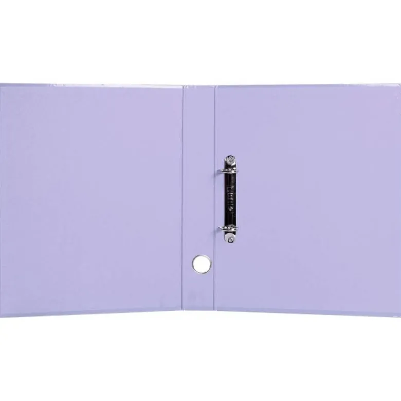 CARPETA DE 2 ANILLAS 25 MM MIXTAS LIDERPAPEL DIN A4 COLOR VIOLETA CARTON FORRADO