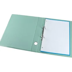 CARPETA DE 2 ANILLAS 25 MM MIXTAS LIDERPAPEL DIN A4 COLOR VERDE CARTON FORRADO