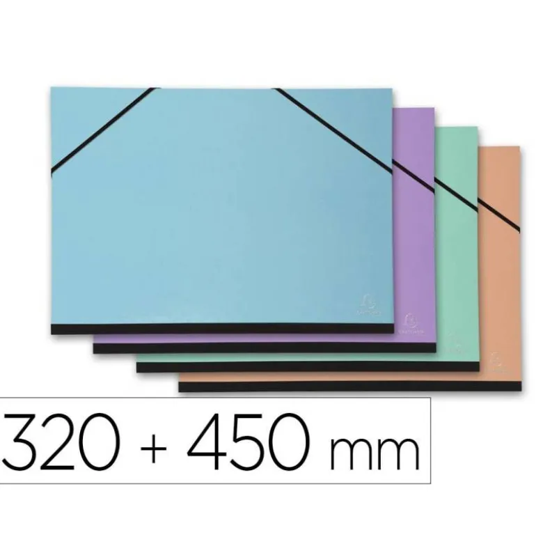 CARPETA DIBUJO EXACOMPTA AQUAREL 320X450 MM CON GOMAS COLORES PASTEL SURTIDOS NO SE PUEDEN ELEGIR