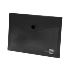 Carpeta dossier broche Liderpapel DIN A7 polipropileno 180 micras 50 hojas color negro