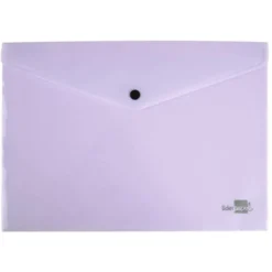 Carpeta dossier broche Liderpapel DIN A4 polipropileno 180 micras 50 hojas color violeta