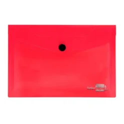 Carpeta dossier broche Liderpapel DIN A7 polipropileno 180 micras 50 hojas color rojo