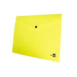 Carpeta dossier broche Liderpapel DIN A4 polipropileno 180 micras 50 hojas color amarillo