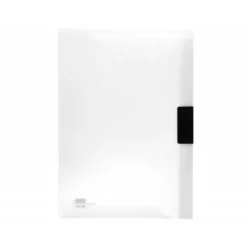 Carpeta dossier con pinza lateral Liderpapel 30 hojas Din A4 color transparente