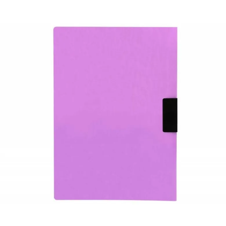 Carpeta dossier con pinza lateral Liderpapel 30 hojas Din A4 color morado