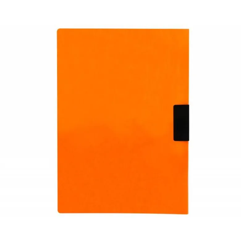 Carpeta dossier con pinza lateral Liderpapel 30 hojas Din A4 color naranja