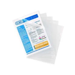 Carpeta dossier uñero elba standard folio plastico 140 mc piel naranja caja de 100 unidades.