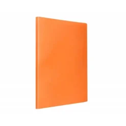 Carpeta escaparate Liderpapel DIN A4 poliporpileno con 30 fundas color naranja