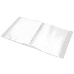 Carpeta escaparate Liderpapel DIN A4 100 fundas polipropileno con cajetín color transparente