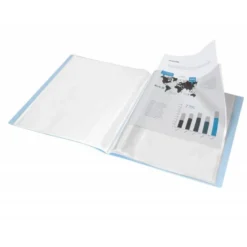 Carpeta escaparate Liderpapel DIN A4 10 fundas polipropileno color azul