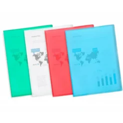 Carpeta escaparate Liderpapel DIN A4 10 fundas polipropileno color verde