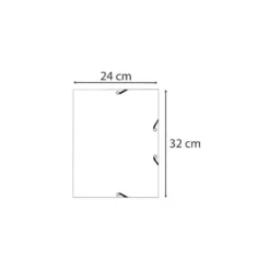 CARPETA EXACOMPTA AUTENTIK GOMAS CARTON RECICLADO TRES SOLAPAS DIN A4+ PACK DE 6 COLORES SURTIDOS