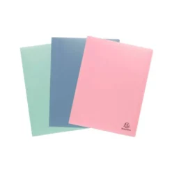 CARPETA EXACOMPTA AUTENTIK ESCAPARATE 40 FUNDAS DIN A4 POLIPROPILENO RECICLADO COLORES SURTIDOS