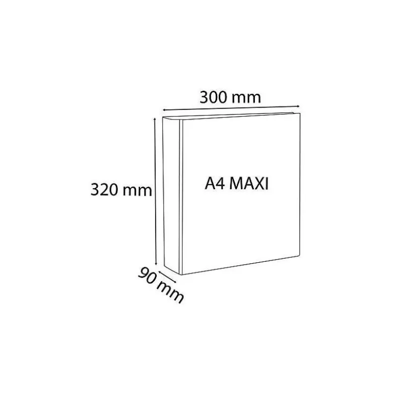 Carpeta Exacompta carton forrado blanca 2 anillas 60 mm