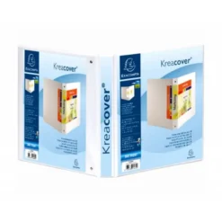 Carpeta Exacompta carton forrado blanca 4 anillas 30 mm