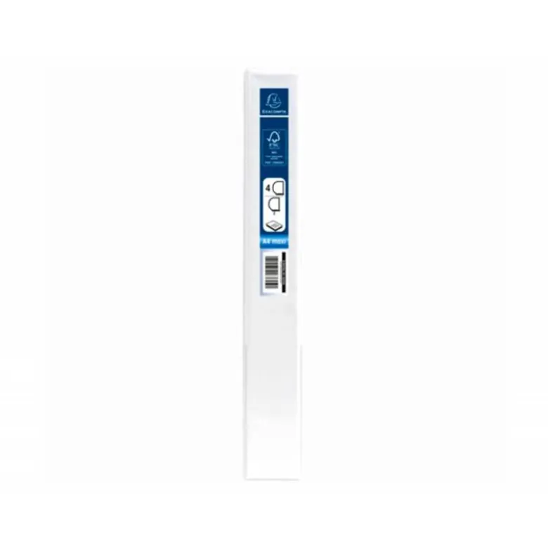 Carpeta Exacompta carton forrado blanca 4 anillas 30 mm