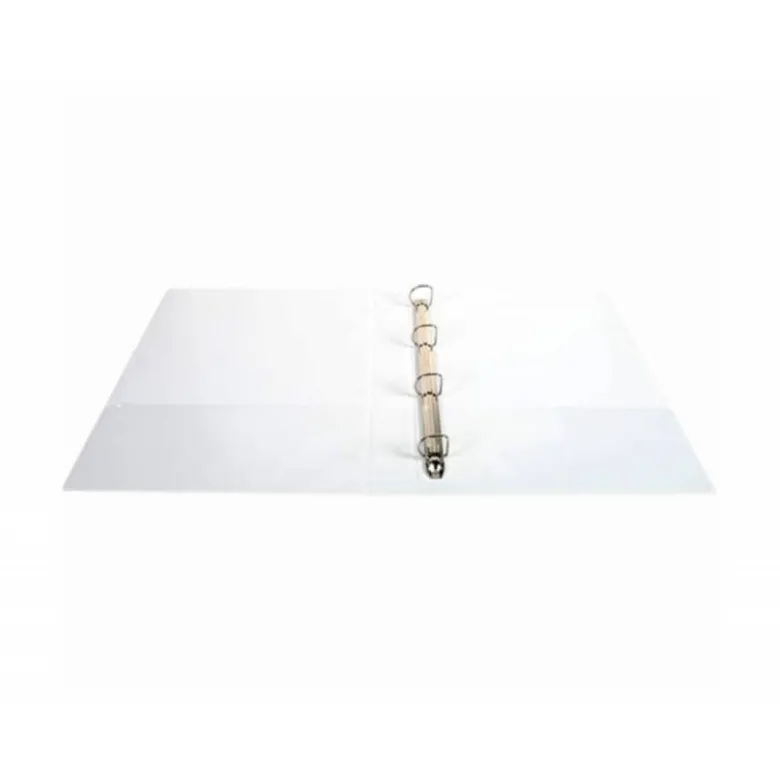 Carpeta Exacompta carton forrado blanca 4 anillas 30 mm