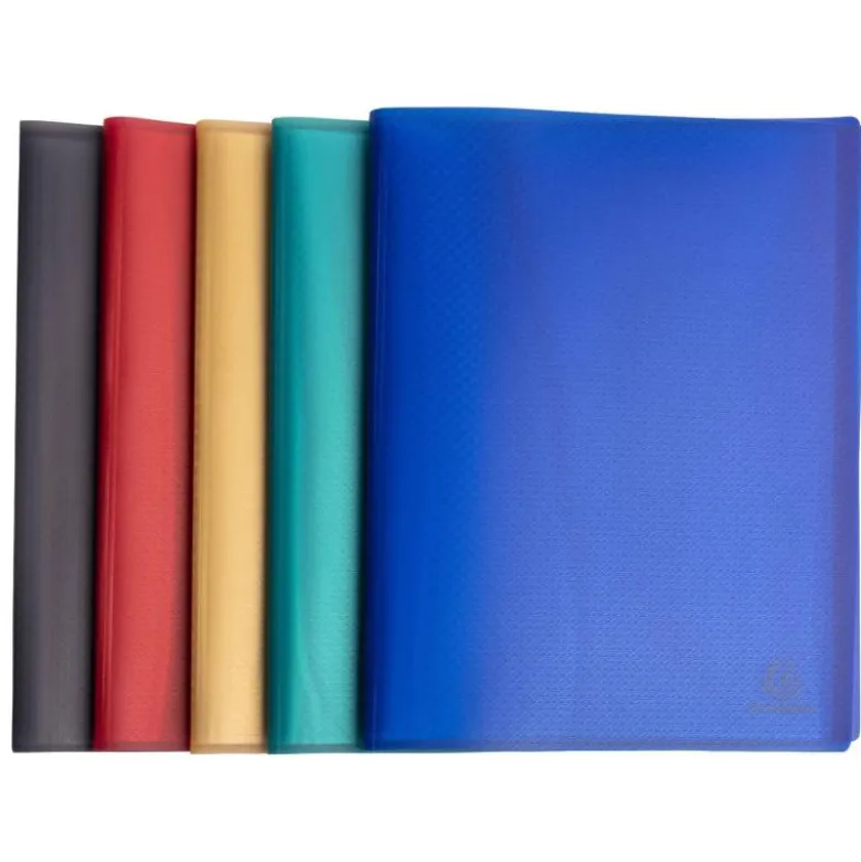 CARPETA EXACOMPTA ESCAPARATE 40 FUNDAS DIN A4 RECICLADA POLIPROPILENO COLORES SURTIDOS