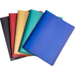 CARPETA EXACOMPTA ESCAPARATE 40 FUNDAS DIN A4 RECICLADA POLIPROPILENO COLORES SURTIDOS