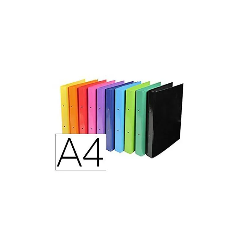 CARPETA EXACOMPTA IDERAMA 2 ANILLAS 30 MM DIN A4 CARTON FORRADO PVC COLORES SURTIDOS