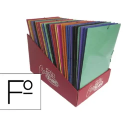 CARPETA GOMAS SOLAPAS SARO CARTON FOLIO COLORES SURTIDOS " NO SE PEUDEN ELEGIR"