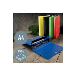 CARPETA LEITZ RECYCLE CLASIFICADOR FUELLE POLIPROPILENO 5+1 COMPARTIMENTOS DIN A4 ROJO