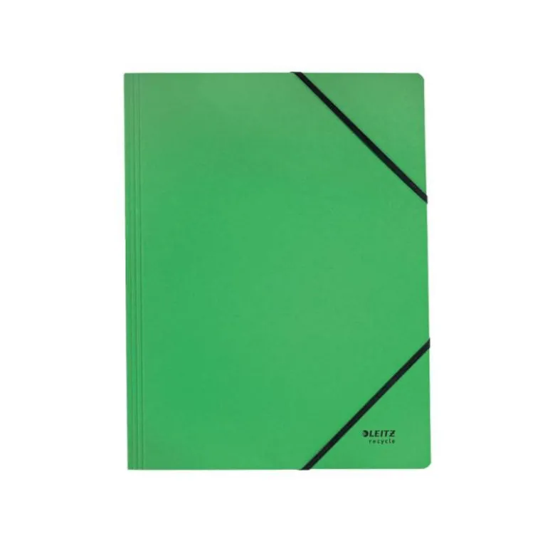CARPETA LEITZ RECYCLE GOMAS DIN A4 CARTON RECICLABLE 100% VERDE