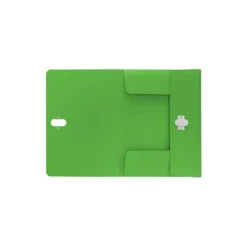 CARPETA LEITZ RECYCLE GOMAS TRES SOLAPAS DIN A4 POLIPROPILENO VERDE