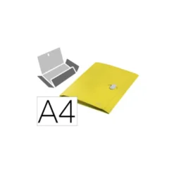 CARPETA LEITZ RECYCLE GOMAS TRES SOLAPAS DIN A4 POLIPROPILENO AMARILLO