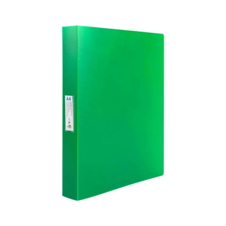 Carpeta Liderpapel 4 anillas polipropileno DIN A4 25mm color verde