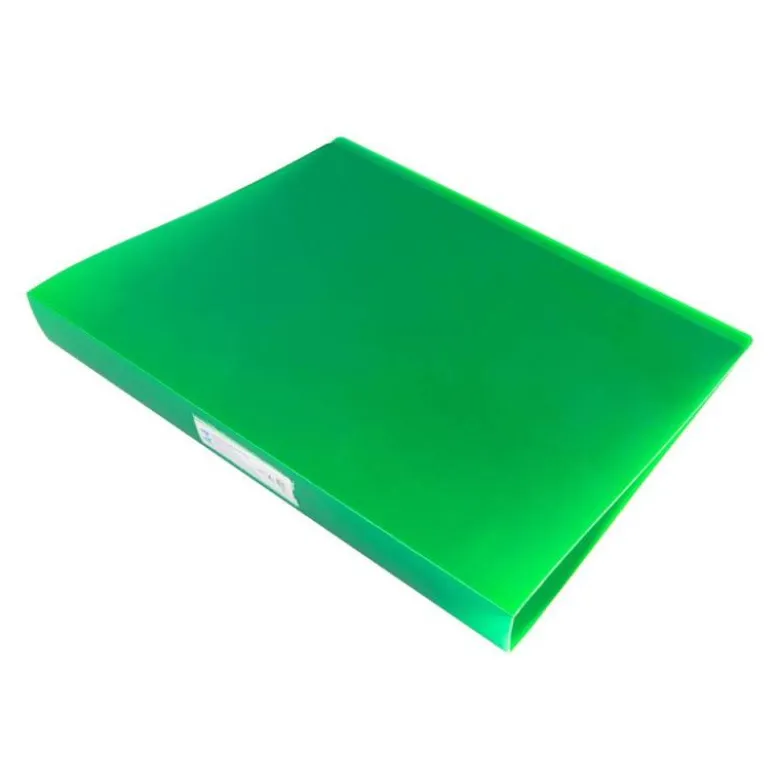 Carpeta Liderpapel 4 anillas polipropileno DIN A4 25mm color verde