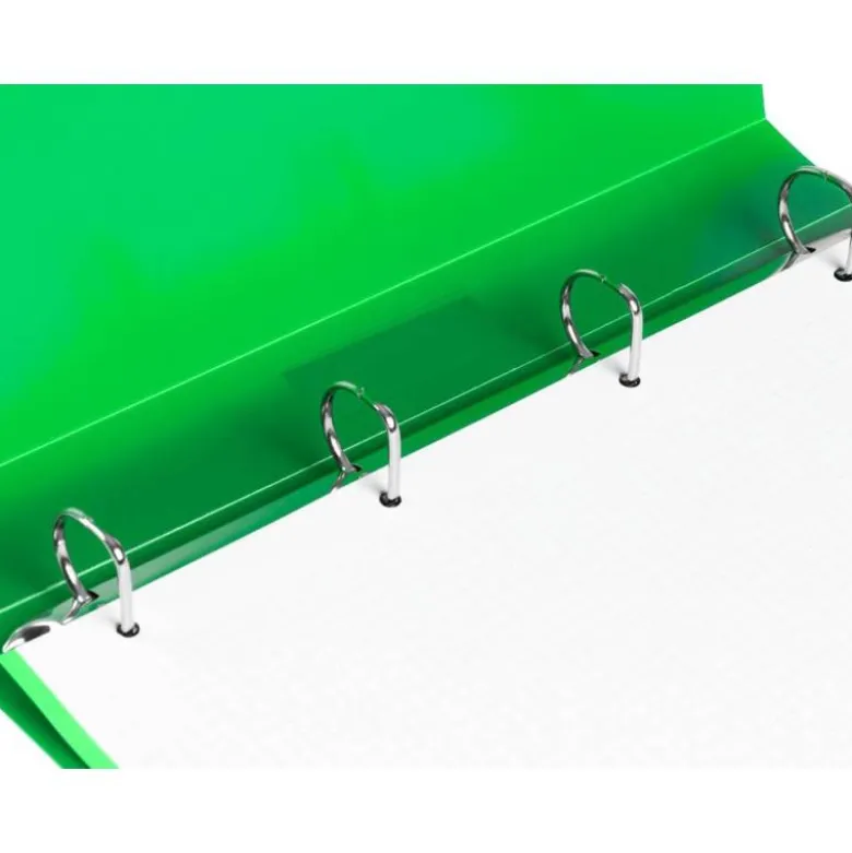 Carpeta Liderpapel 4 anillas polipropileno DIN A4 25mm color verde