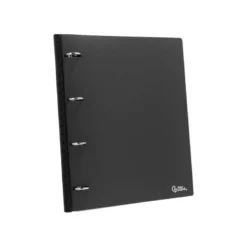 CARPETA LIDERPAPEL 4 ANILLAS REDONDAS 25 MM POLIPROPILENO DIN A4 ULTRA COMPACTA CON LOMO EXTENSIBLE 4 CM NEGRO