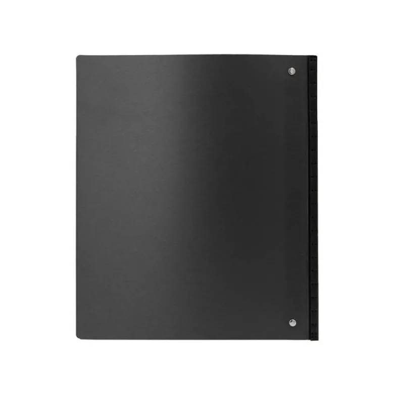 CARPETA LIDERPAPEL 4 ANILLAS REDONDAS 25 MM POLIPROPILENO DIN A4 ULTRA COMPACTA CON LOMO EXTENSIBLE 4 CM NEGRO