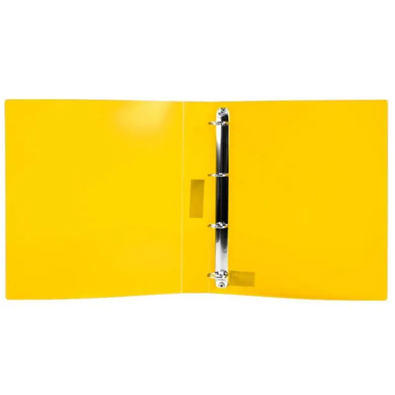 CARPETA LIDERPAPEL 4 ANILLAS 25 MM MIXTAS POLIPROPILENO DIN A4 AMARILLO