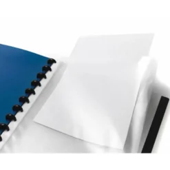 CARPETA LIDERPAPEL A4 CON 40 FUNDAS INTERCAMBIABLES 5 SEP SOBRE Y GOMILLA PORTADA Y LOMOPERSONALIZABLE TRANSPARENTE