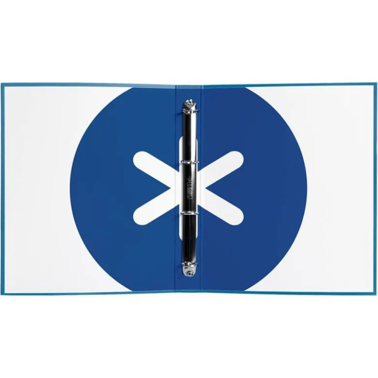 CARPETA LIDERPAPEL ANTARTIK DIN A4 FORRADA 4 ANILLAS 25 MM AZUL