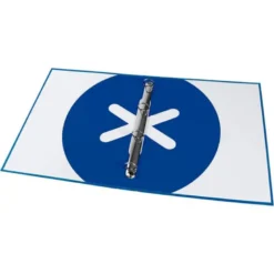 CARPETA LIDERPAPEL ANTARTIK DIN A4 FORRADA 4 ANILLAS 25 MM AZUL