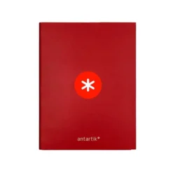 CARPETA LIDERPAPEL ANTARTIK DIN A4 FORRADA 4 ANILLAS 25 MM ROJO