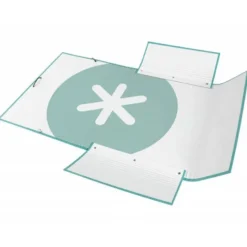 Carpeta Liderpapel Antartik Din A4 con Solapas Cartón forrado color menta