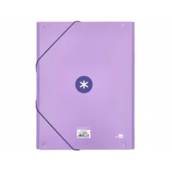 Carpeta Liderpapel Antartik Din A4 con Solapas Cartón forrado lavanda