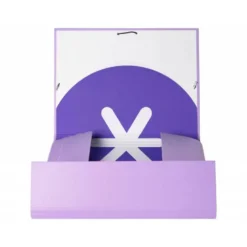 Carpeta Liderpapel Antartik Din A4 con Solapas Cartón forrado lavanda